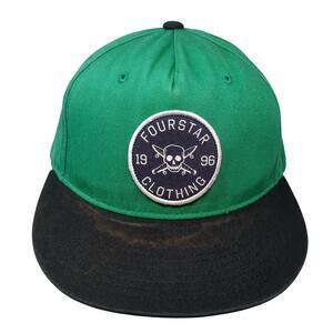 Fourstar Clothing 1996 Snapback 5 Panel Cap Green One Size Adjustable Cotton